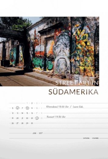 Kalender Südamerika Street Art 2017