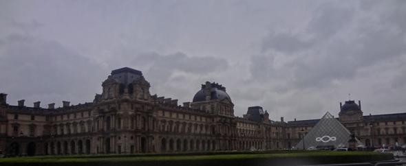 Das Wetter spielt bei der Besichtigung des Louvre eine untergeordnete Rolle